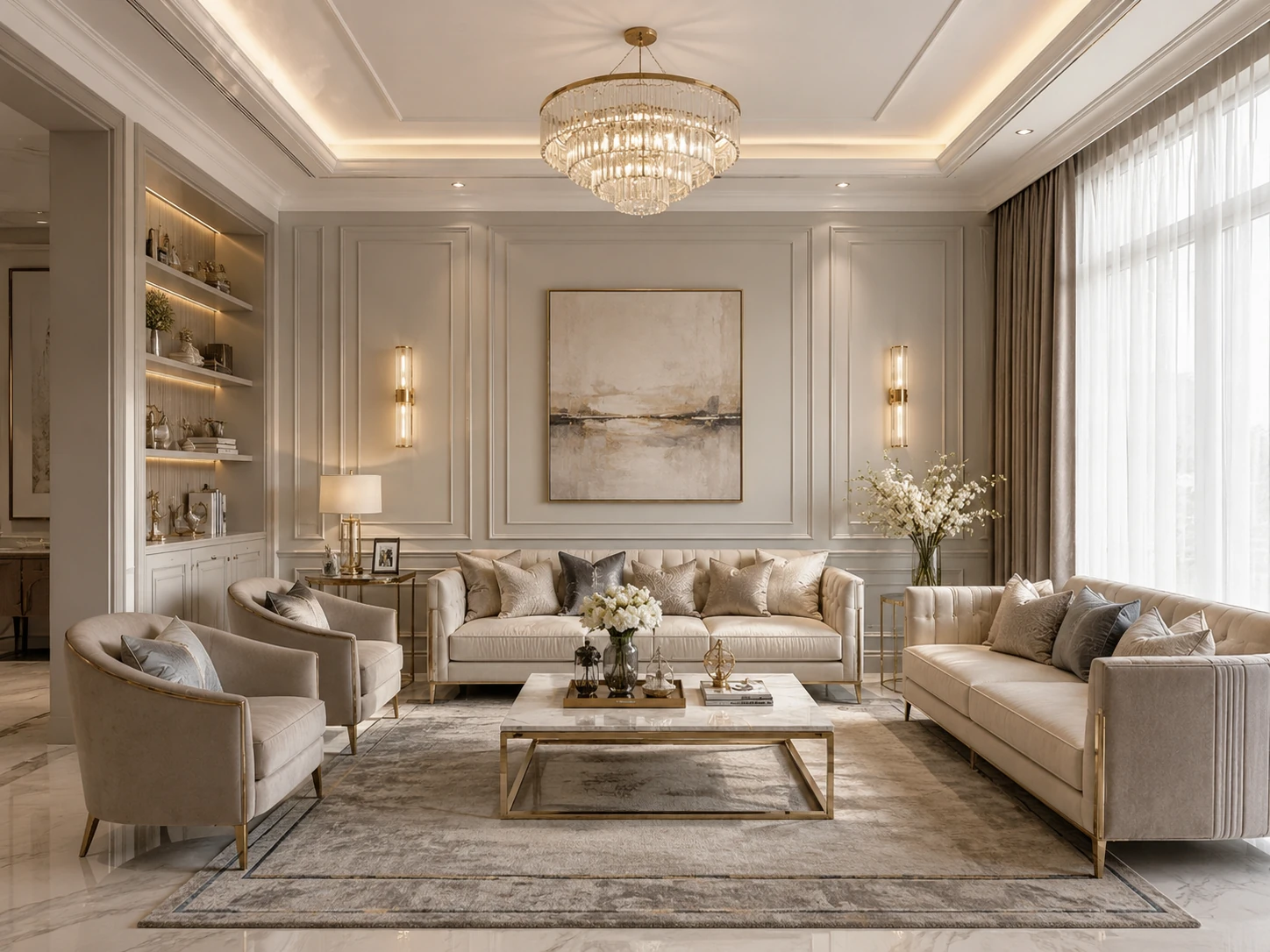 Classic Luxe residence living room